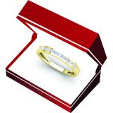0.25 Carat (ctw) 14K Yellow Gold Baguette & Round Cut Diamond Ladies Anniversary Stackable Wedding Band 1/3 CT
