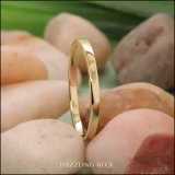 1.6 mm Round Ladies Plain Polished Shiny Edged Traditional Fit Gold Band 10K Yellow Gold