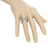 1.75 Carat (Ctw) 10K White Gold Princess & Round Cut White Diamond Ladies V Prong Milgrain Bridal Engagement Ring Matching Band Sets 1 3/4 CT