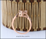 1.75 Carat (Ctw) 14K Rose Gold Heart-Shaped Morganite & Round Diamond Ladies Bridal Promise Engagement Ring