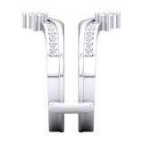 0.65 Carat (Ctw) Platinum Round Cut White Diamond Ladies Anniversary Wedding Band Enhancer Guard Double Ring