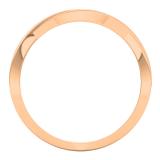 0.50 Carat (Ctw) 14K Rose Gold Round Blue Sapphire & White Diamond Ladies Anniversary Wedding Band Swirl Stackable Ring
