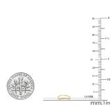 0.15 Carat (cttw) Round White Diamond Ladies Wedding Guard Stackable Band 10K Yellow Gold