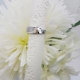0.40 Carat (Ctw) 10k White Gold Round White Diamond Men's Hip Hop Anniversary Wedding Band