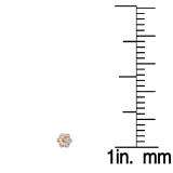 1.90 Carat (Ctw) 18K Rose Gold Round Cut Morganite & White Diamond Ladies Flower Shaped Stud Earrings