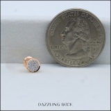 0.05 Carat Round White Diamond Circle Cluster Stud Earring (1Pc Only) for Women in 18K Rose Gold in Screw Back