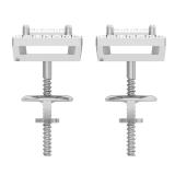 0.32 Carat (Ctw) 18K White Gold Round Cut White Diamond Square Shaped Stud Earrings 1/3 CT