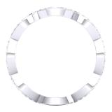 0.30 Carat (ctw) 10K White Gold Round White Diamond Ladies Swirl Style Anniversary Wedding Eternity Band Stackable Ring 1/3 CT