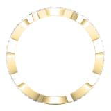 0.30 Carat (ctw) 18K Yellow Gold Round White Diamond Ladies Swirl Style Anniversary Wedding Eternity Band Stackable Ring 1/3 CT