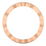 0.20 Carat (ctw) 10K Rose Gold Round White Diamond Ladies Vintage Style Milgrain Eternity Anniversary Wedding Band 1/5 CT
