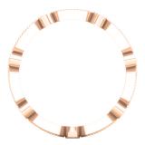 0.30 Carat (ctw) 10K Rose Gold Round White Diamond Ladies Vintage Style Anniversary Wedding Eternity Stackable Band 1/3 CT