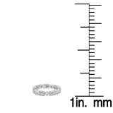 0.30 Carat (ctw) 10K White Gold Round White Diamond Ladies Vintage Style Anniversary Wedding Eternity Stackable Band 1/3 CT