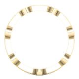 0.30 Carat (ctw) 10K Yellow Gold Round White Diamond Ladies Vintage Style Anniversary Wedding Eternity Stackable Band 1/3 CT