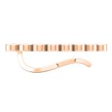 0.60 Carat (ctw) 14K Rose Gold Round Cut White Diamond Ladies Journey Curved Climber Earrings
