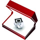 0.40 Carat (ctw) Sterling Silver Round Black & White Diamond Men's Hip Hop Micro Pave Anniversary Wedding Band