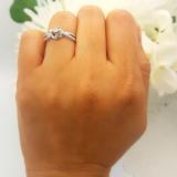IGI CERTIFIED 1.14 Carat (ctw) 14K White Gold Real Marquise Cut White Diamond Ladies Engagement Solitaire Ring
