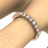 0.38 Carat (ctw) 10K Rose Gold Round White Diamond Ladies Anniversary Wedding Stackable Band