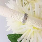 0.30 Carat (ctw) 10K White Gold Round White Diamond Men's Micro Pave Hip Hop Wedding Band 1/3 CT