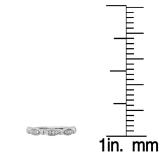 0.20 Carat (ctw) 10K White Gold Round White Diamond Ladies Vintage Style Anniversary Wedding Stackable Band