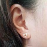 1.50 Carat (ctw) 14K Rose Gold Round Cut Morganite Ladies Solitaire Stud Earrings 1 1/2 CT