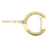0.15 Carat (ctw) 10K Yellow Gold Round Diamond Ladies Fashion Dangling Drop Earrings