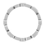 0.30 Carat (ctw) 10K White Gold Round White Diamond Ladies Vintage Style Anniversary Wedding Eternity Band Stackable Ring 1/3 CT