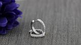 IGI CERTIFIED Round White Diamond Hoop Earrings (0.25 ctw, Color I-J, Clarity I2-I3) in 10K White Gold