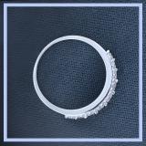 0.72 Carat (ctw) 14K White Gold Round White Diamond Ladies Anniversary Wedding Band 3/4 CT