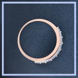 0.72 Carat (ctw) 18K Rose Gold Round White Diamond Ladies Anniversary Wedding Band 3/4 CT