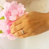 0.35 Carat (ctw) 18K White Gold Round White Diamond Ladies Two Stone Swirl Style Split Shank Bridal Engagement Ring 1/3 CT