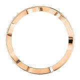 0.25 Carat (ctw) 18K Rose Gold Round White Diamond Ladies Vintage Style Anniversary Wedding Eternity Band Stackable Ring 1/4 CT