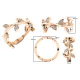 0.25 Carat (ctw) 18K Rose Gold Round White Diamond Ladies Vintage Style Anniversary Wedding Eternity Band Stackable Ring 1/4 CT