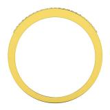 0.20 Carat (ctw) 10K White Yellow & Rose Gold Round Cut Diamond Ladies 3 Tone Stackable Anniversary Wedding Contour Band Guard Ring 1/5 CT