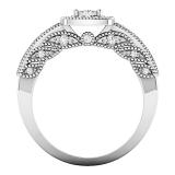 0.30 Carat (ctw) 18K White Gold Round Cut White Diamond Ladies Bridal Engagement Ring 1/3 CT
