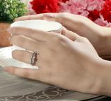 0.90 Carat (ctw) 18K Rose Gold Round White Sapphire Black & White Diamond Ladies 3 Stone Bridal Engagement Ring Set