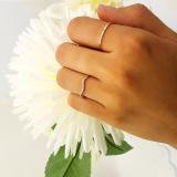 0.12 Carat (ctw) 18K Rose Gold Round Cut Diamond Ladies Anniversary Wedding Stackable Band Contour Guard Ring