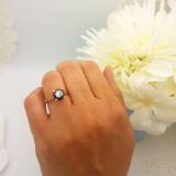 3.00 Carat (Ctw) 14K Yellow Gold Round Black Diamond Ladies Bridal Engagement Solitaire Ring