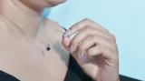 1.00 Carat (ctw) 18K White Gold Round Cut Black Diamond Ladies Solitaire Pendant (Silver Chain Included) 1 CT
