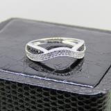 0.30 Carat (ctw) 14K White Gold Round Black & White Diamond Ladies Anniversary Wedding Band Stackable Ring 1/3 CT