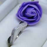 0.30 Carat (ctw) 14K White Gold Round Black & White Diamond Ladies Anniversary Wedding Band Stackable Ring 1/3 CT