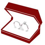 0.50 Carat (ctw) 14K White Gold Round White Diamond Ladies Semi Mount Bridal Engagement Ring Set 1/2 CT (No Center Stone)
