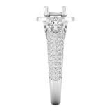 1.80 Carat (ctw) 18K White Gold Round White Diamond Ladies Bridal Semi Mount Engagement Ring (No Center Stone)