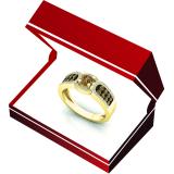 0.75 Carat (ctw) 10K Yellow Gold Round Cut Champagne & White Diamond Ladies Bridal Engagement Ring 3/4 CT