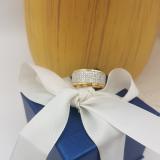 1.00 Carat (ctw) 14K Yellow Gold Brilliant White Diamond Men's Hip Hop Anniversary Wedding Band 1 CT