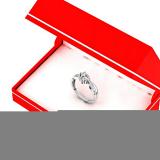 0.50 Carat (ctw) 14K White Gold Round White Diamond Ladies Forever Together Two Stone Bypass Style Split Shank Swirl Bridal Engagement Ring 1/2 CT