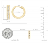 0.18 Carat (ctw) 10K Yellow Gold Small Round Diamond Huggie Hoop Earrings