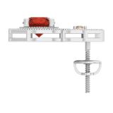 3.35 Carat (ctw) 10K White Gold Round Garnet Champagne & White Diamond Ladies Halo Style Drop Earrings