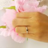 0.25 Carat (Ctw) Sterling Silver Princess Cut Black Diamond Ladies Solitaire Bridal Engagement Ring 1/4 CT