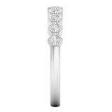0.25 Carat (ctw) 18K White Gold Round Cut White Diamond Ladies Bridal Stackable Anniversary Wedding Band 1/4 CT