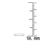 0.25 Carat (ctw) 10K White Gold Round Diamond Ladies Stackable Wedding Contour Guard Band 1/4 CT